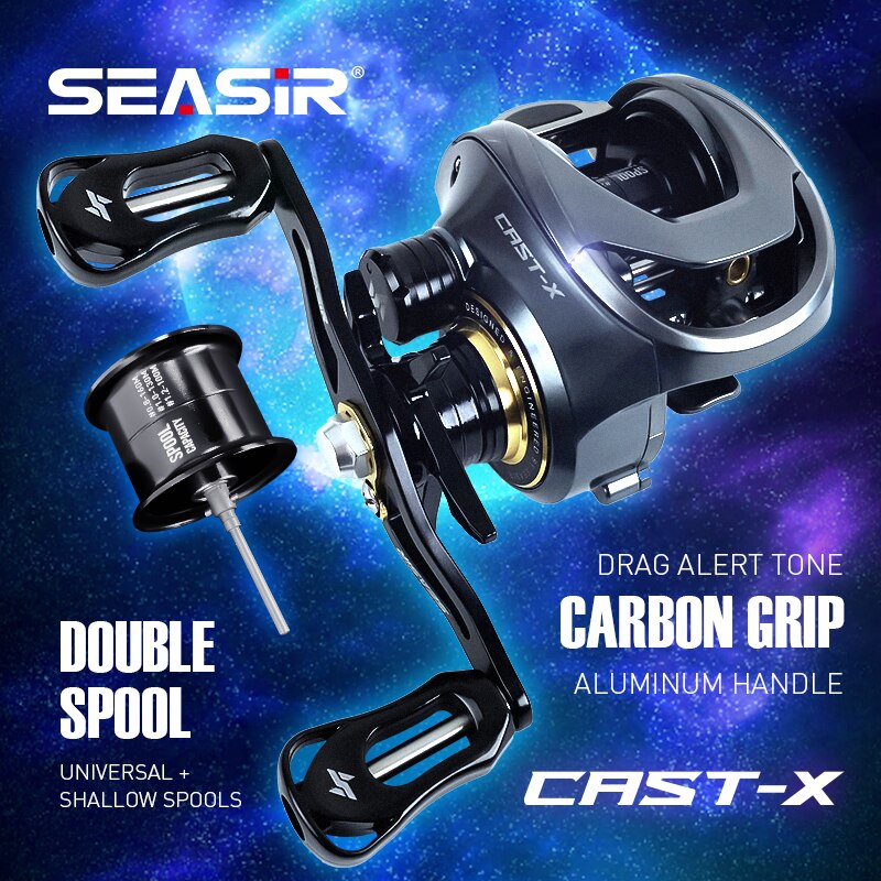 Kastking Reel Zephyr - Carrete de pesca SEASIR Cast-X Baitcasting
