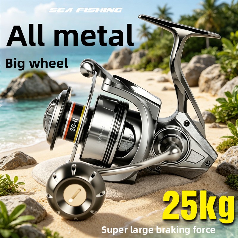 Ice Fishing Line - Carretes de pesca giratorios de metal
