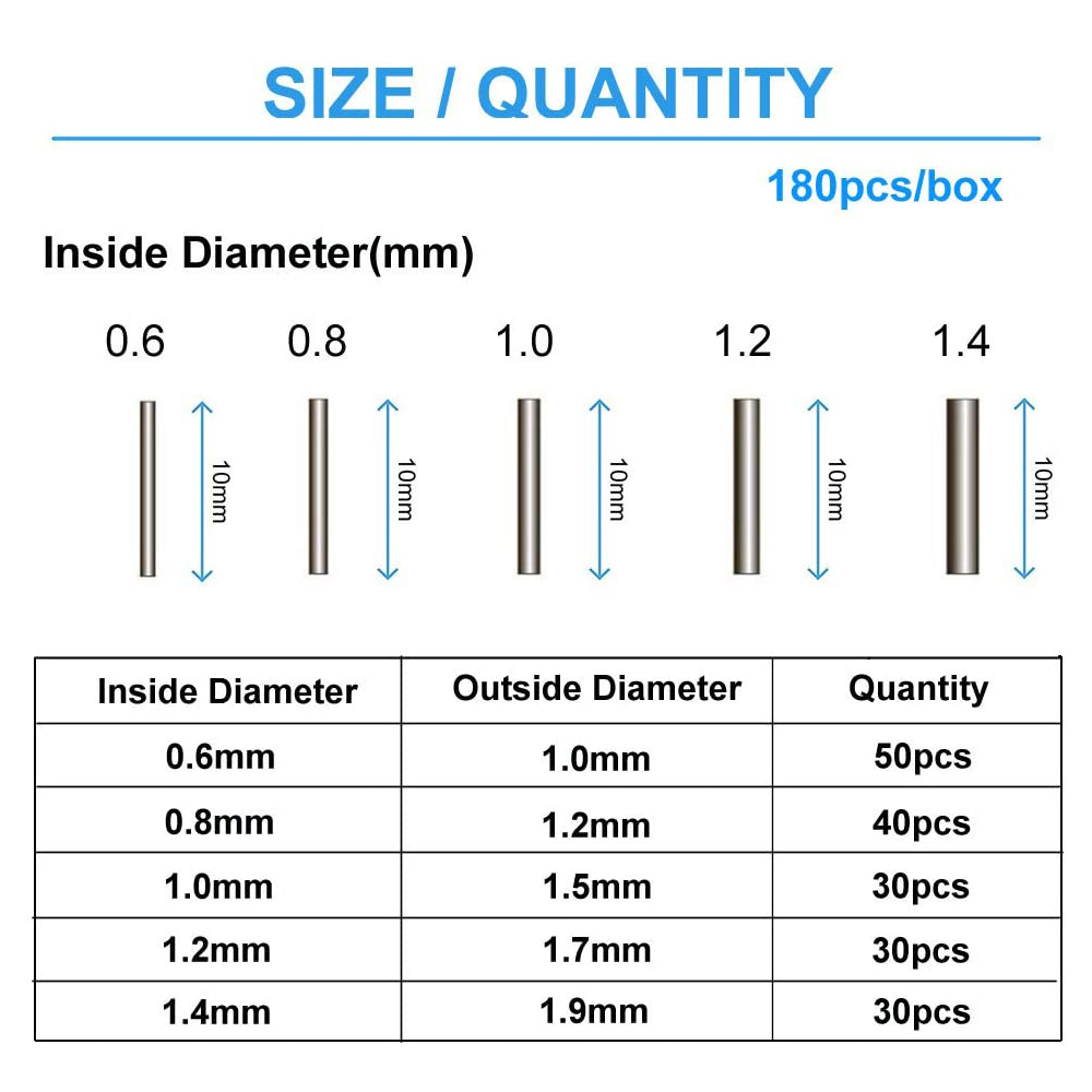 180 unids/caja 0,6mm-1,4mm tub - Fishing Line Box reseña y precio