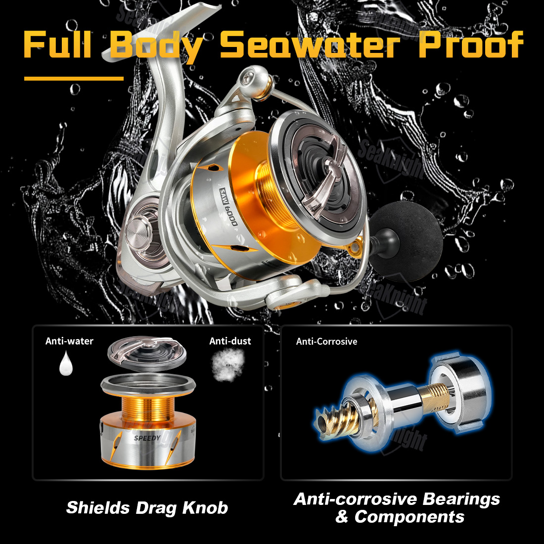Carrete de Pesca Giratorio Sea - Kastking Reel Zephyr reseña y precio