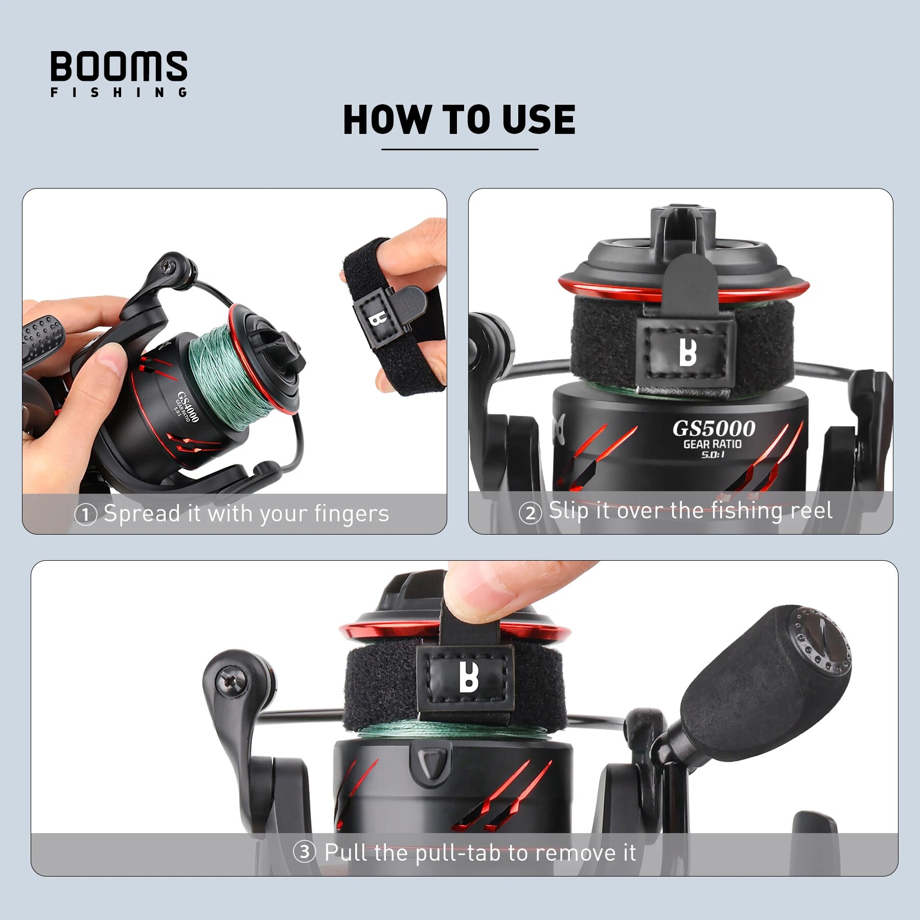 Booms Fishing-carrete giratori - Fishing Line Box reseña y precio